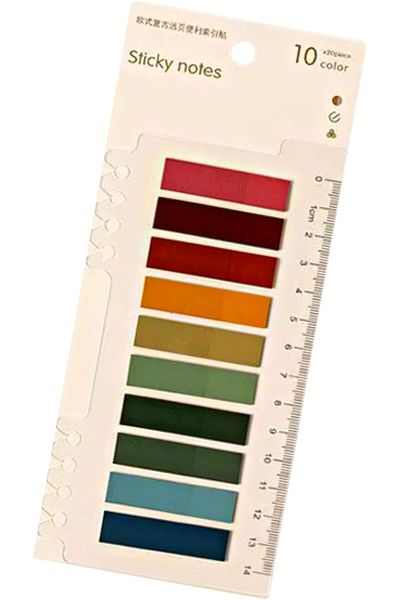 STOREMAX Sellbuystore Post İt 10 Color 200 Sheets Sticky Note Papers Sticky Notes Label Memo Notepad