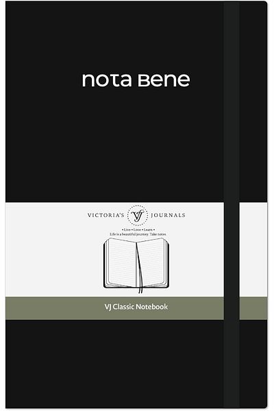 STOREMAX Sellbuystore Journals Nota Bene Classic Hard Cover Notebook (Black, 13X21 cm) 1053513