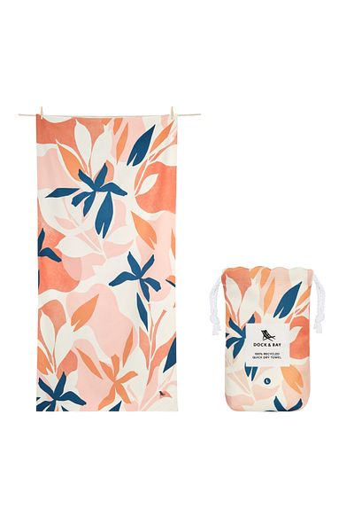 Dock & Bay QUICK DRY TOWELS - TERRACOTTA TROPICS - LARGE