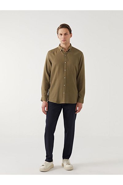 LC Waikiki Cămașă pentru bărbați cu mânecă lungă, slim fit, cu mânecă lungă - S55717Z8