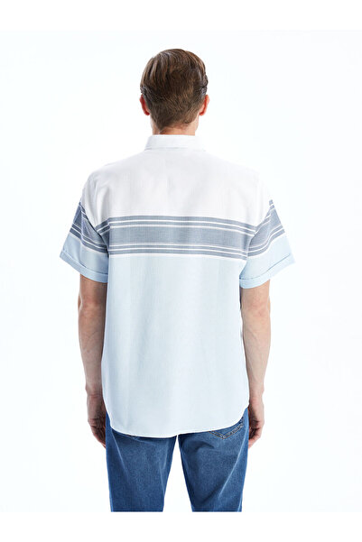 LC Waikiki LCWAIKIKI Classic Regular Fit Short Sleeve Striped Men's Shirt