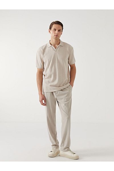LC Waikiki Ανδρικό μπλουζάκι LCW Vision Polo με κοντό μανίκι ριγέ