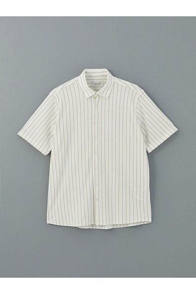 LC Waikiki New Season Regular Fit Short Sleeve Striped Men's Shirt S5Fd83Z8