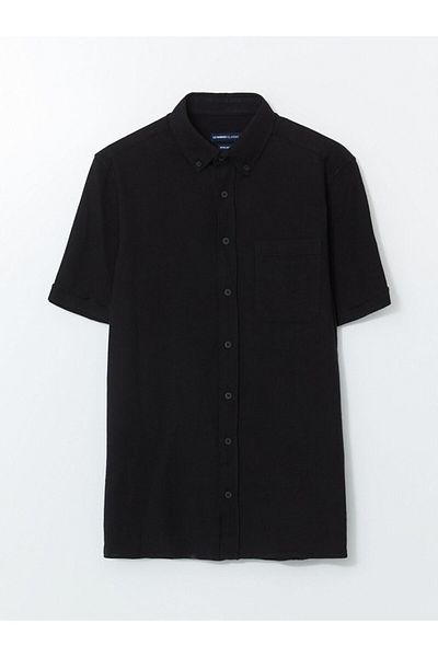 LC Waikiki Ανδρικό κοντομάνικο ποπλίνα LCWAIKIKI Classic Regular Fit