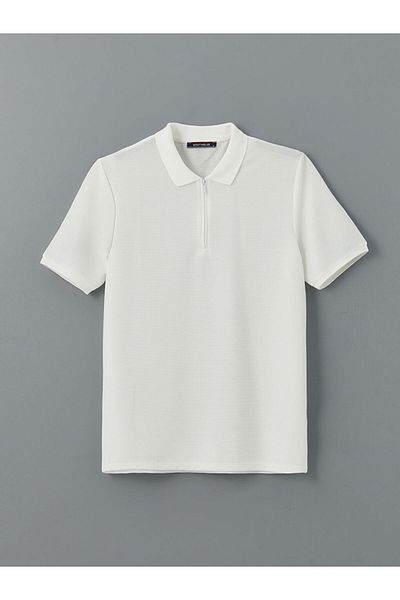 LC Waikiki Ανδρικό κοντομάνικο μπλουζάκι SOUTHBLUE Polo Neck