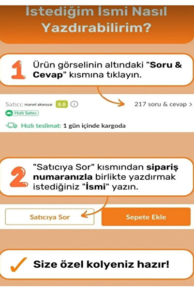marvel aksesuar 925 AYAR GÜMÜŞ KAPLAMA EL YAZISI İSİMLİ KOLYE