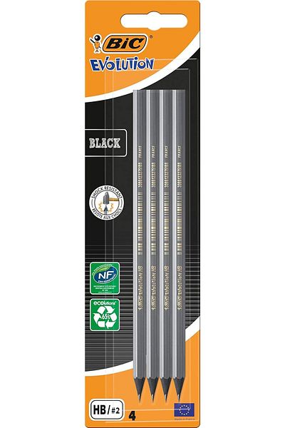 STOREMAX Ntwork Evolution Black Lead Pencil, 4 Pcs Blister Art 1087243