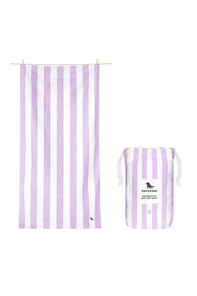Dock & Bay Lombok Lilac Cabana - Dock and Bay Beach Towel, Model L