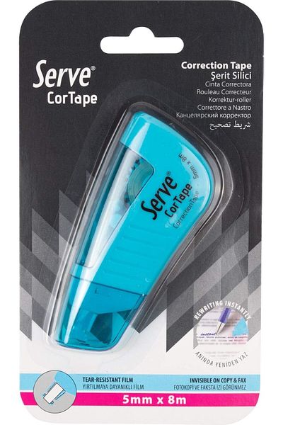 STOREMAX Muartshop Cortape Strip Eraser 5 Mm*8Mt Highlighter Blue Single Blister 871301