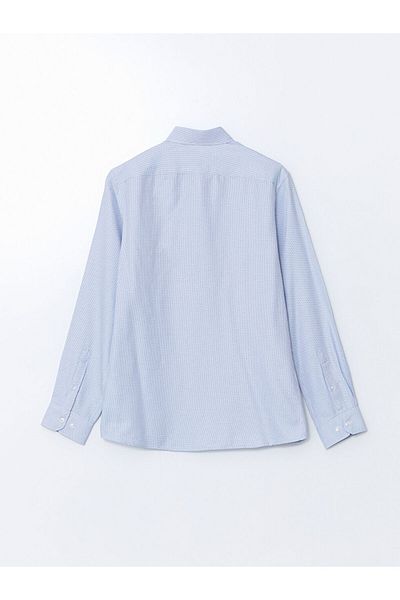 LC Waikiki Ανδρικό μακρυμάνικο πουκάμισο Dobby LCWAIKIKI Formal Slim Fit