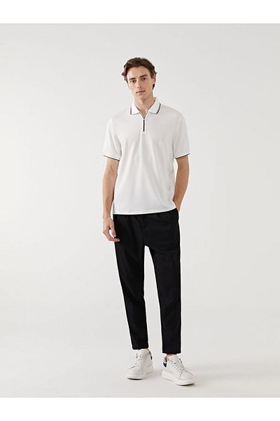 LC Waikiki LCW Vision Herren-T-Shirt mit Polokragen und kurzen Ärmeln