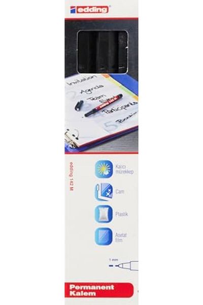 MCreative Permanent Marker Set - 3Pcs 142m Black Half-Tube Section