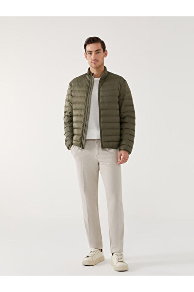 LC Waikiki Ανδρικό πουπουλένιο παλτό SOUTHBLUE Standard Fit Stand-up Collar