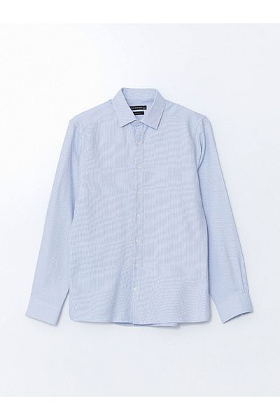 LC Waikiki Ανδρικό μακρυμάνικο πουκάμισο Dobby LCWAIKIKI Formal Slim Fit