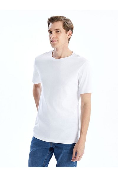 LC Waikiki New Season Crew Neck Combed Cotton Men's T-Shirt - S50843Z8