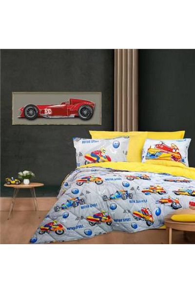 Pazar Home Bedding Bazaar Home Junior Turkish Cotton Polyester Bed Sheet, Single Size, 4 Pieces