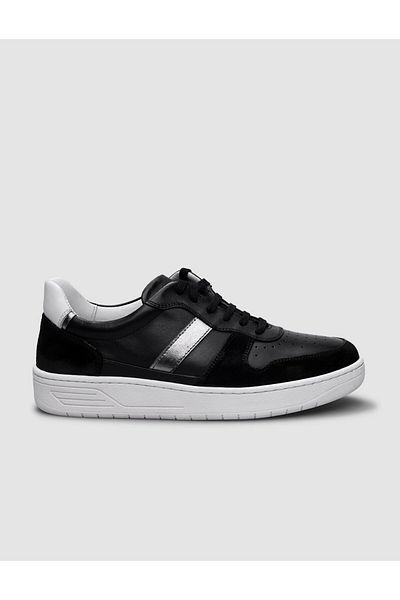 Cabani 100% Genuine Leather Black Women's Sports Shoes