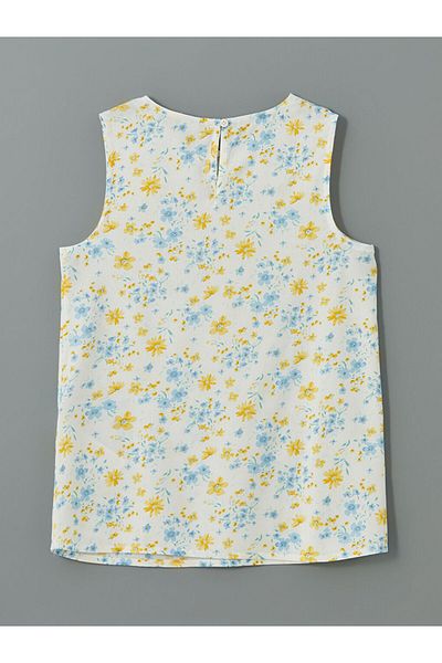 LC Waikiki Lcw Crew Neck Floral Girl's Blouse