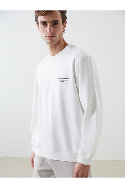 LC Waikiki Crew Neck Long Sleeve Printed Men's Sweatshirt