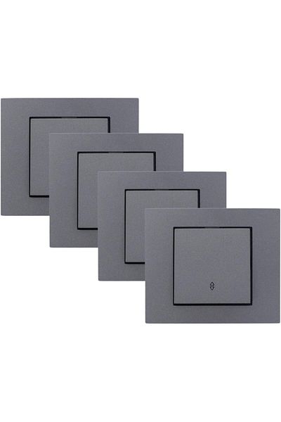 STOREMAX Bystoreby Ovi̇vo Grano Fume - Switch - Commutator - Vavi̇en - Triple Switch - Light Switch (V