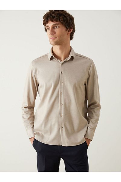 LC Waikiki Ανδρικό μακρυμάνικο πουκάμισο LCW Vision Slim Fit