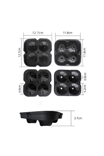 Generic Ice mold 4pcs diamond shape