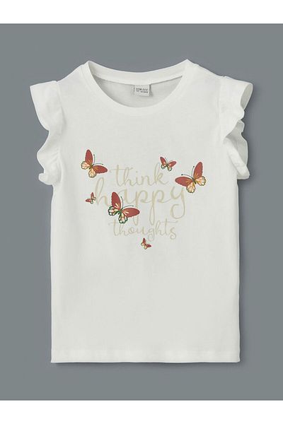 LC Waikiki New Season Crew Neck Girl's T-Shirt - S5Jd32Z4
