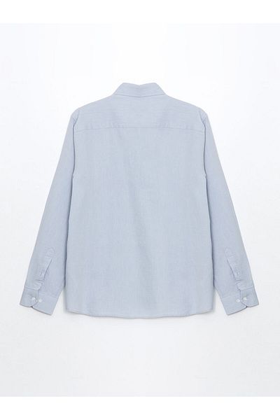 LC Waikiki Ανδρικό μακρυμάνικο πουκάμισο Oxford LCW Vision Slim Fit