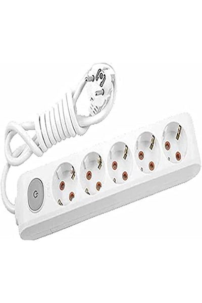 STOREMAX Svticaret Multi-Let Five Socket Switched Grounded Wired Child Proof 5 Mt Mhm 1053513