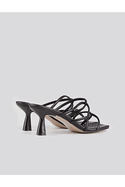 Cabani Crunell Black Women's Thin Heeled Slippers