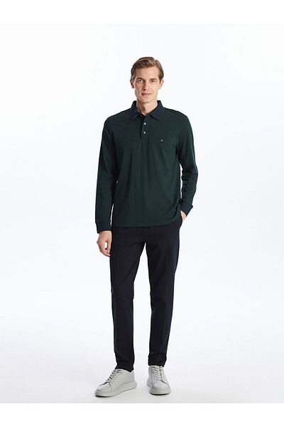 LC Waikiki Polo Neck Long Sleeve Pique Men's T-Shirt
