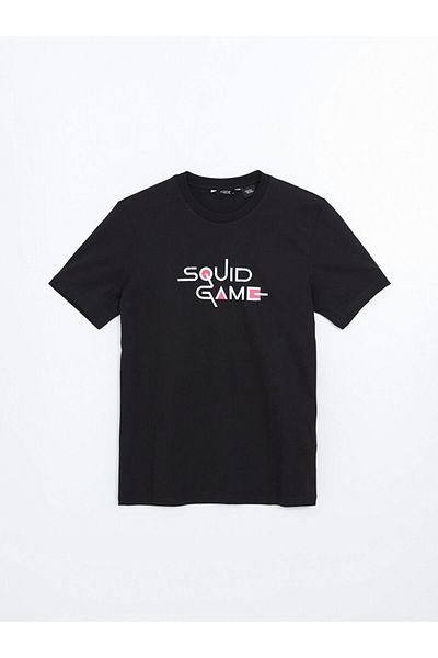 LC Waikiki XSIDE Crew Neck κοντομάνικο Squid Game Ανδρικό μπλουζάκι με στάμπα από χτενισμένο βαμβάκι