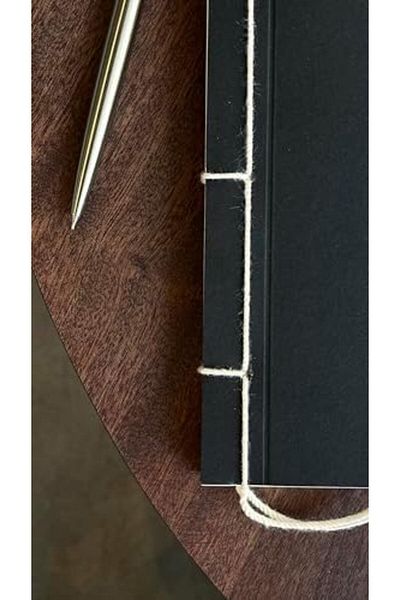 STOREMAX Retro Thread Bound 100% Diplomatic Unlined Notebook (Black Cover)