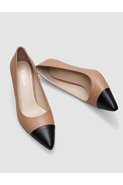 Cabani 100% Genuine Leather Mink - Black Women's Stiletto