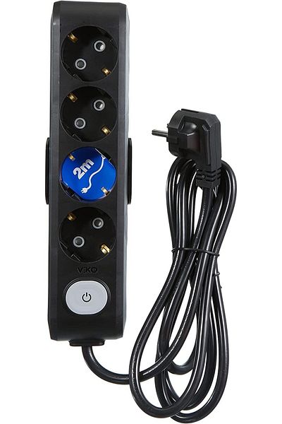 MCreative Black Socket Multi Let 4-Piece Switch BallÇ.K 2mt
