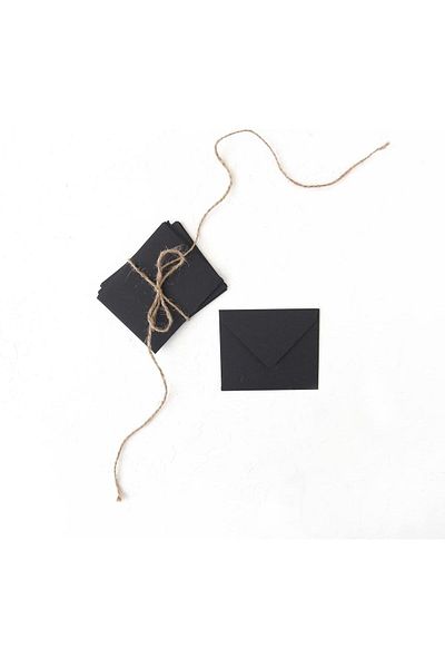 STOREMAX Mini Envelope Set - 10Pcs (Black) 646268