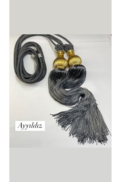 AYYILDIZ 1 шт. Антрацитова штора - Кріплення для карниза до стелі