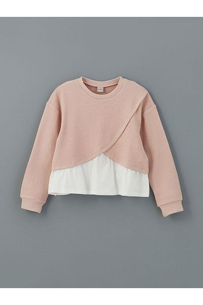 LC Waikiki Lcw Kids Crew Neck Girls Sweatshirt & Leggings