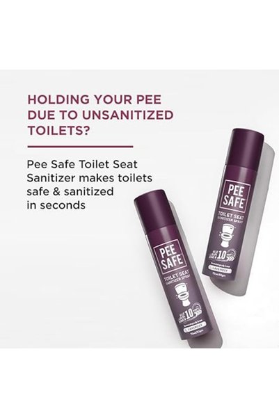 Pee Safe PeeSafe Toilet Seat Sanitizer Spray - 75ml(Pack of 3, Lavender)|Protects From 99.9% Germs|Deodorizer