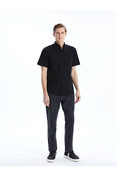 LC Waikiki Ανδρικό κοντομάνικο ποπλίνα LCWAIKIKI Classic Regular Fit