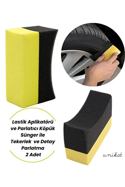 UNIKAT Aplicator și lustruitor pentru anvelope - Spumă pentru detaliu auto și...