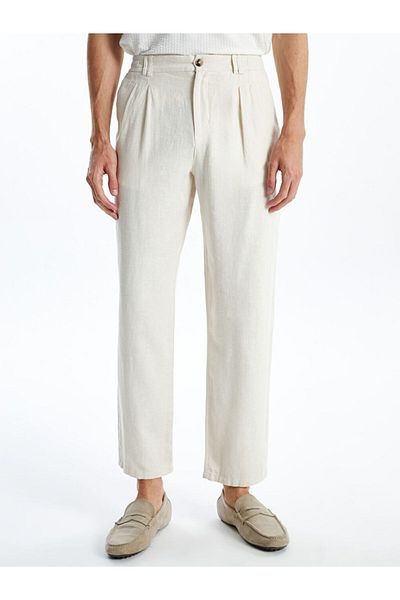 LC Waikiki Ανδρικό παντελόνι LCW Vision Standard Mold Linen Blend
