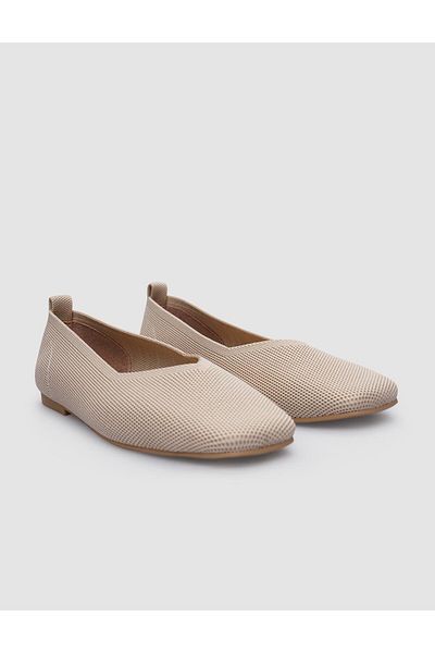 Cabani Beige Knitwear Women's Casual Shoes