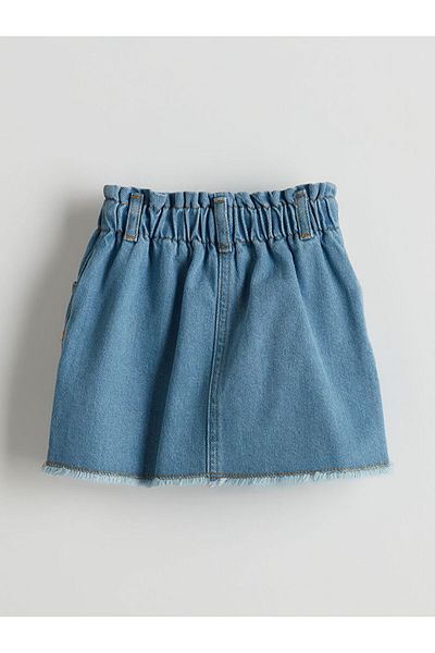 LC Waikiki Fustă de blugi pentru fete LCW Kids, cu talie elastică