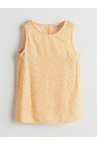 LC Waikiki Lcw Crew Neck Floral Girl's Blouse
