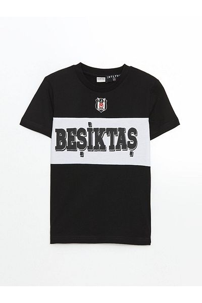 LC Waikiki Αγορικό μπλουζάκι με στάμπα LCW Crew Neck