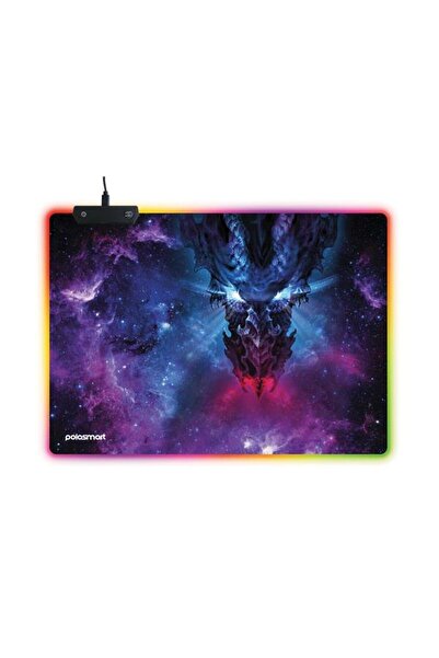Polosmart PGM26 RGB LED Aydınlatmalı Oyuncu Mouse Pad 11 Işık Modlu Kaydırmaz Kauçuk Taban 35x25 cm
