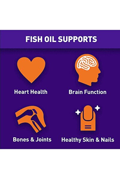 NBL Natural زيت السمك أوميجا 3 فائق الجودة 1000 مجم 500 إي بي إيه 250 دي إتش إيه، لدعم القلب والأوعية الدموية، 180 كبسولة هلامية