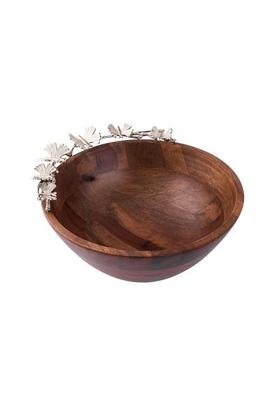 Dania Round wooden fruit plate, size 30 cm