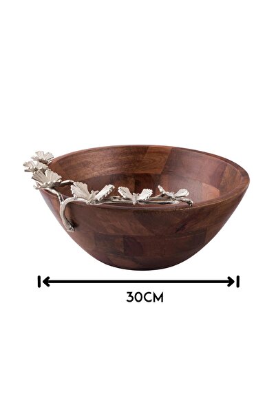 Dania Round wooden fruit plate, size 30 cm